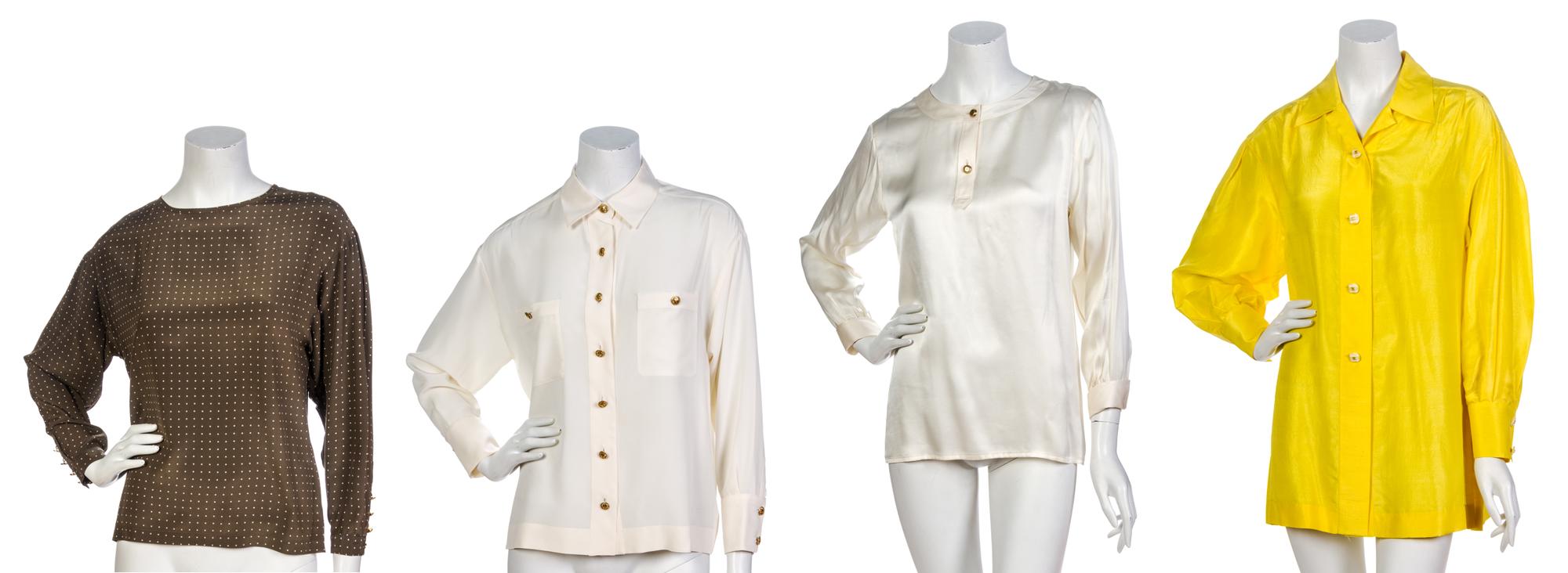 A Group of Twelve Chanel Blouses,