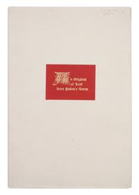 [GRABHORN PRINTING]. [PALÓU, Francisco]. [MAGEE, David]. An Original Leaf from Francisco Palou's Life of...Father Junipero Serra, 1787 . San Francisco: The Grabhorn Press, 1958.