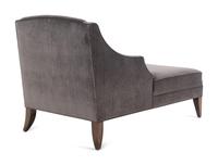 A Contemporary Velvet Upholstered Chaise Longue