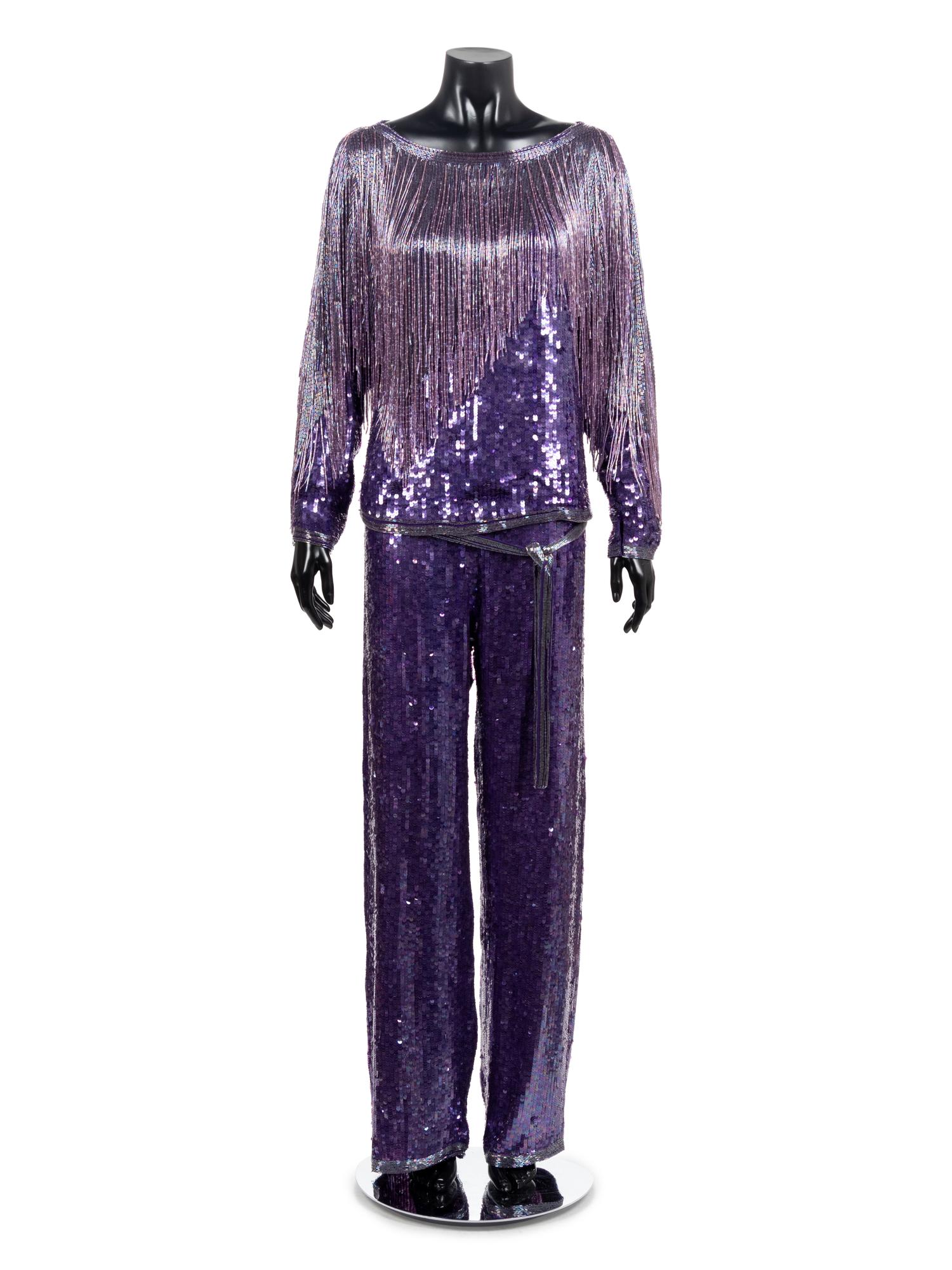 Halston Beaded Evening Ensemble, ca. 1981