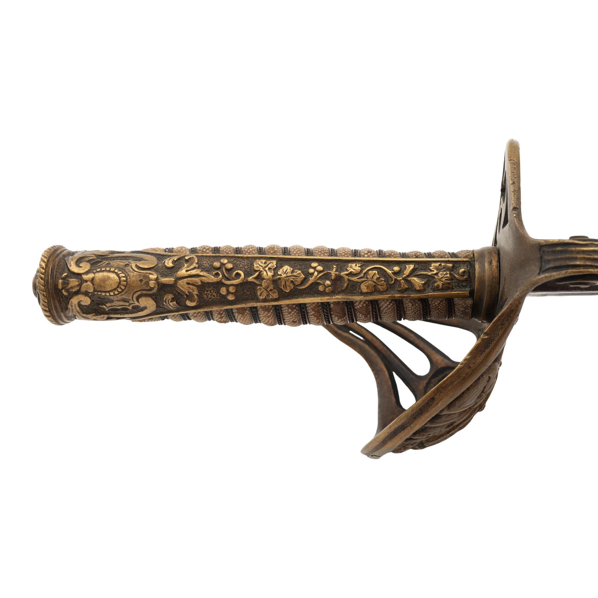 Klingenthal Non-Regulation Combination Hilt French 1838/1853 Sword Presented to Lt. Thomas Hickey - 164th New York Infantry - WIA at Cold Harbor and Died of Wounds