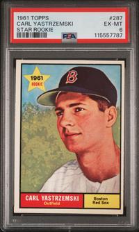 A 1961 Topps Carl Yastrzemski Baseball Card No. 287 (PSA 6 EX-MT) from The Collection of David Eisenhower