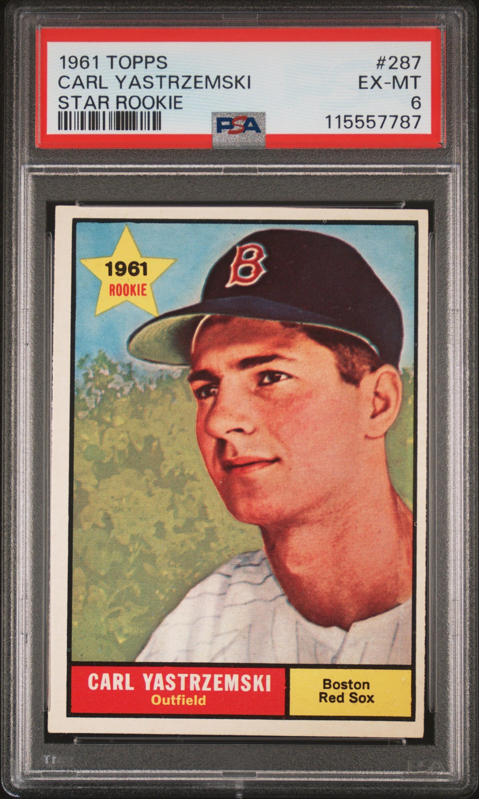 A 1961 Topps Carl Yastrzemski Baseball Card No. 287 (PSA 6 EX-MT) from The Collection of David Eisenhower