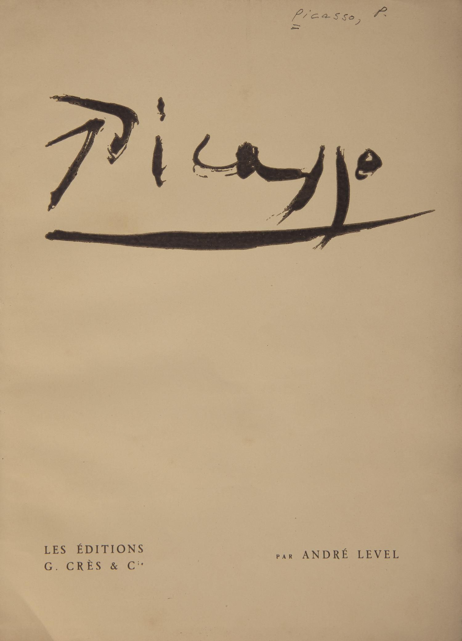 [Art] [Picasso, Pablo] Level, Andre. Picasso