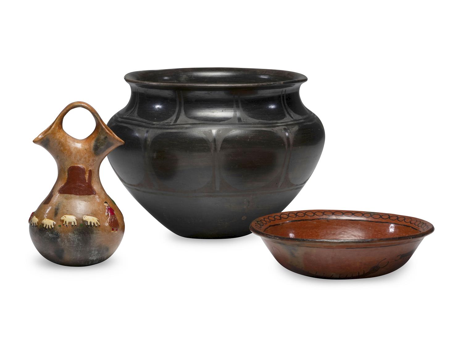 Kewa, Maricopa, and Navajo Pottery