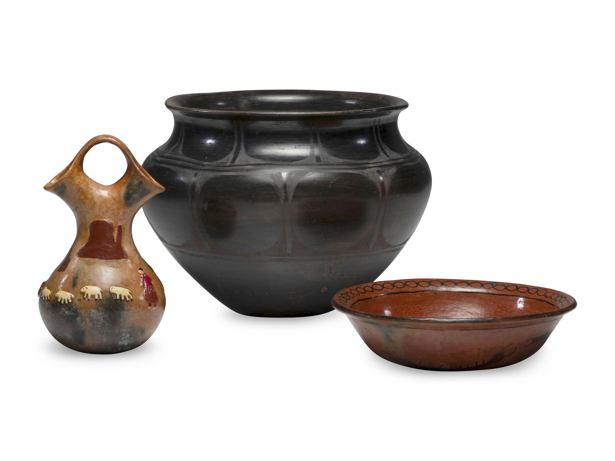 Kewa, Maricopa, and Navajo Pottery