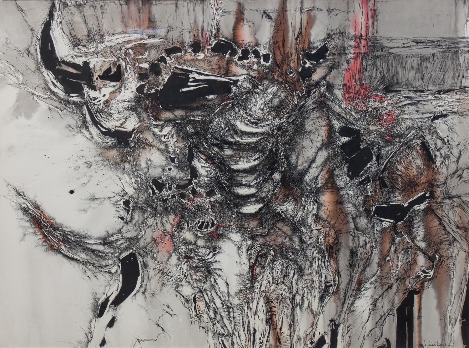Don LaViere Turner, (Wisconsin, 1929-1997), The Portrait: Flesh, Blood, Bone, 1980