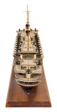 A Model of the "Rex" Height of model 14 1/4 x length of base 56 inches.