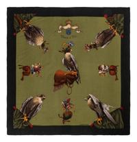 Three Designer Scarves: Two Hermès, One Ferragamo
