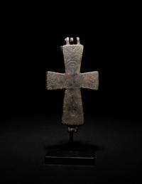 A Byzantine Bronze Reliquary Cross