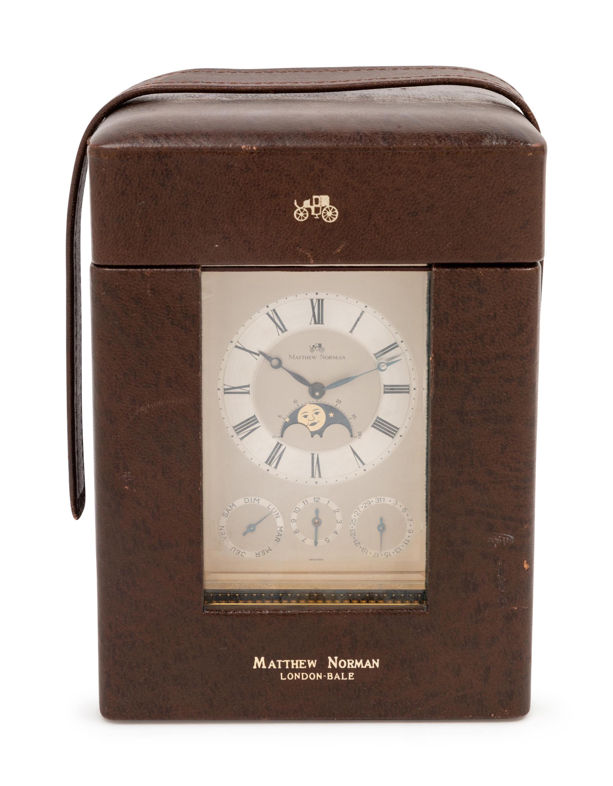 A Swiss Brass Carriage Clock