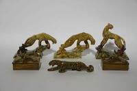 A Group of Six Haeger Pottery Leopard Articles Length of longest 12 1/4 inches. — 1940s