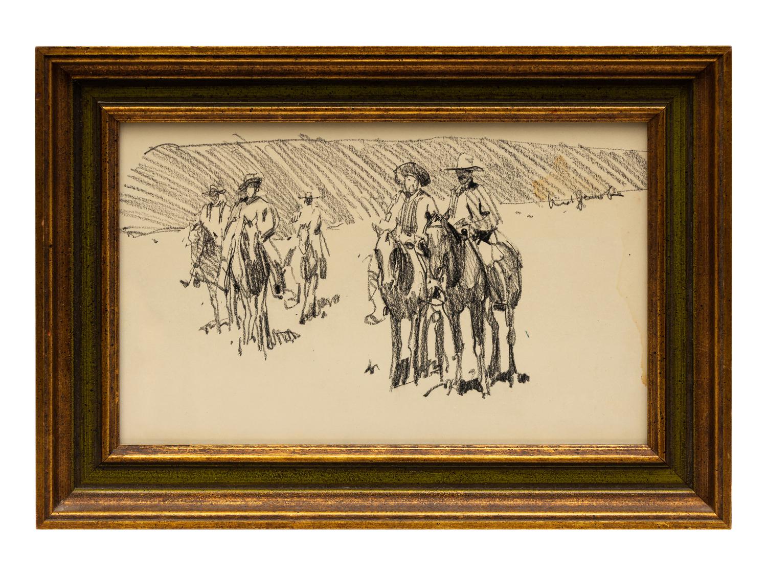 Five Works: Crow Woman , Blackfeet Chief , Five Riders , Portrait and Cheyenne Bust