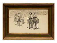 Five Works: Crow Woman , Blackfeet Chief , Five Riders , Portrait and Cheyenne Bust