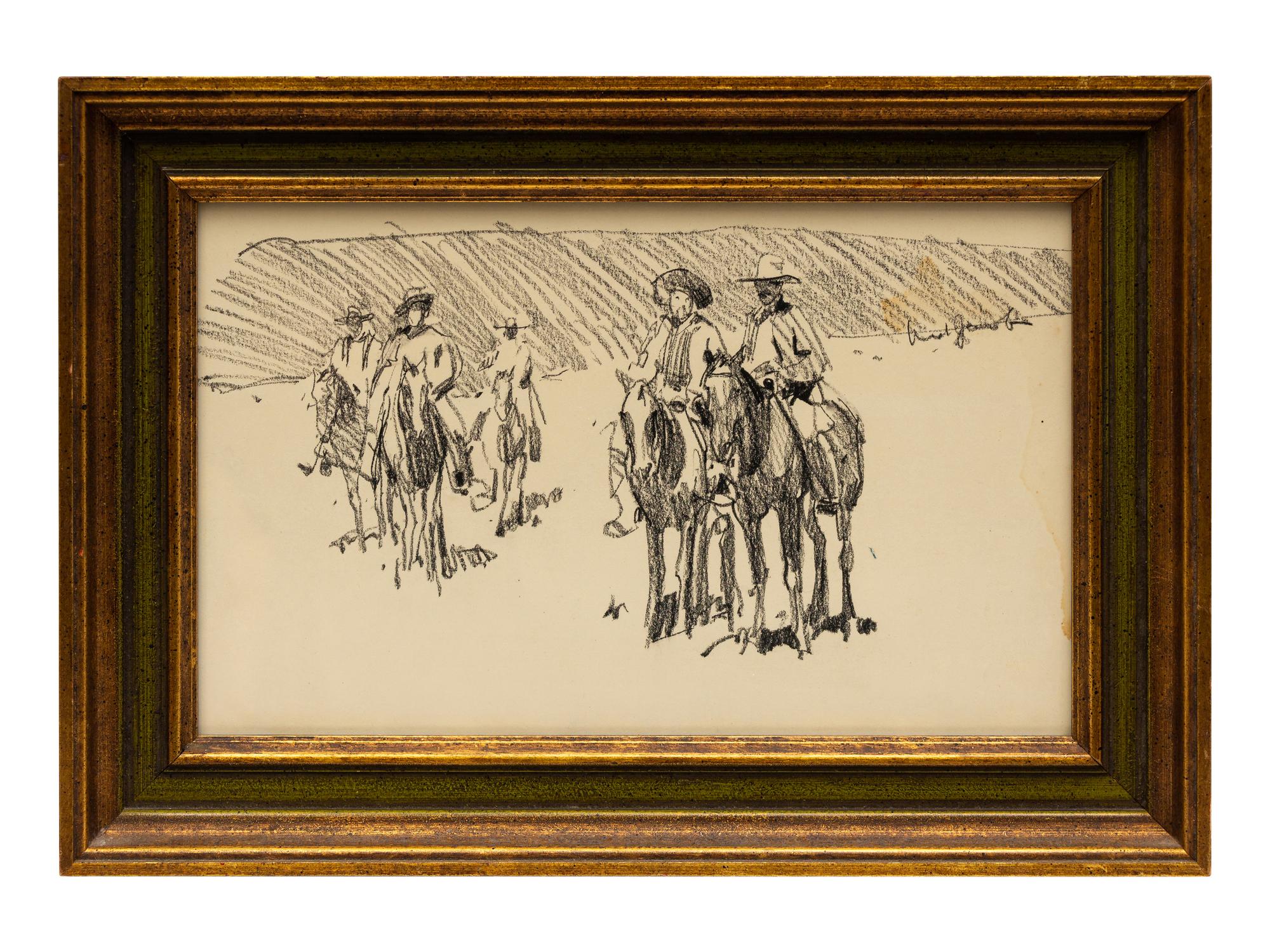 Five Works: Crow Woman , Blackfeet Chief , Five Riders , Portrait and Cheyenne Bust