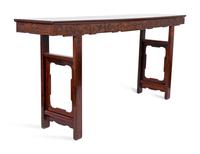 A Chinese Carved Hardwood Altar Table — 19TH CENTURY