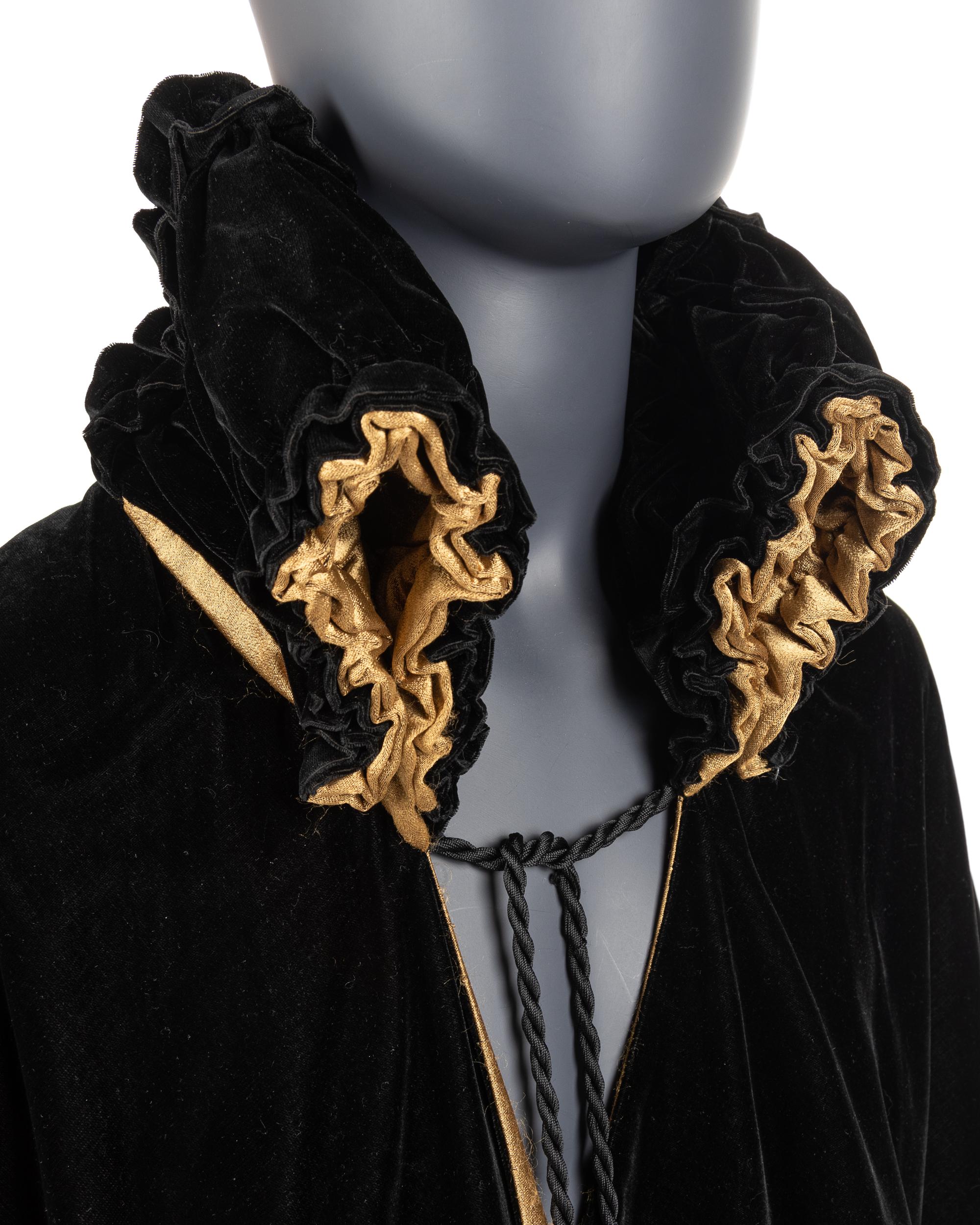 Liberty & Co. Silk Velvet Evening Coat with Tassels, 1910-20s