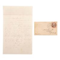 [CIVIL WAR]. A group of Civil War letters and ephemera representing multiple soldiers, a war-date governor, and including Andersonville POW letter from Private Samuel W. Armington (1837-1913), Co. D, Massachusetts 15th Infantry.