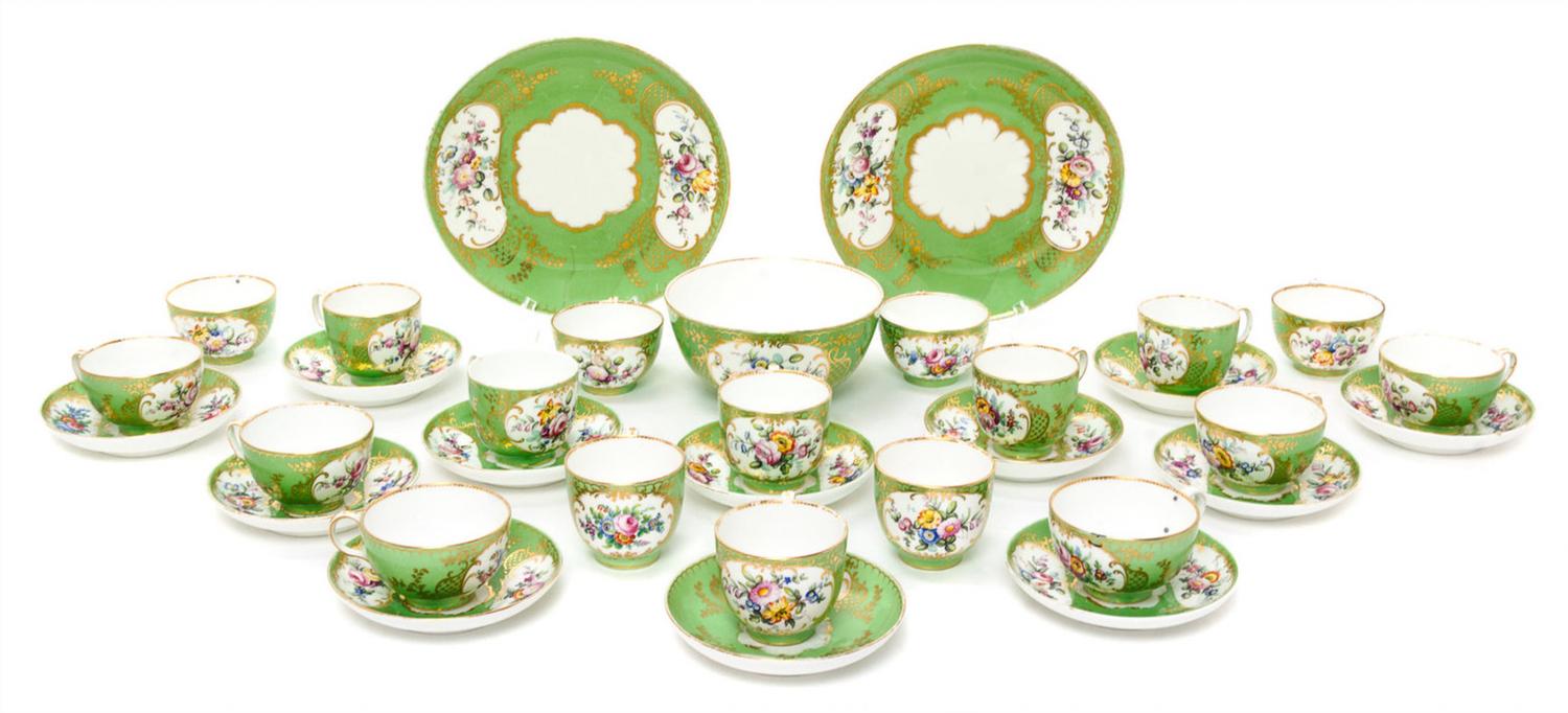 An English Porcelain Tea Service