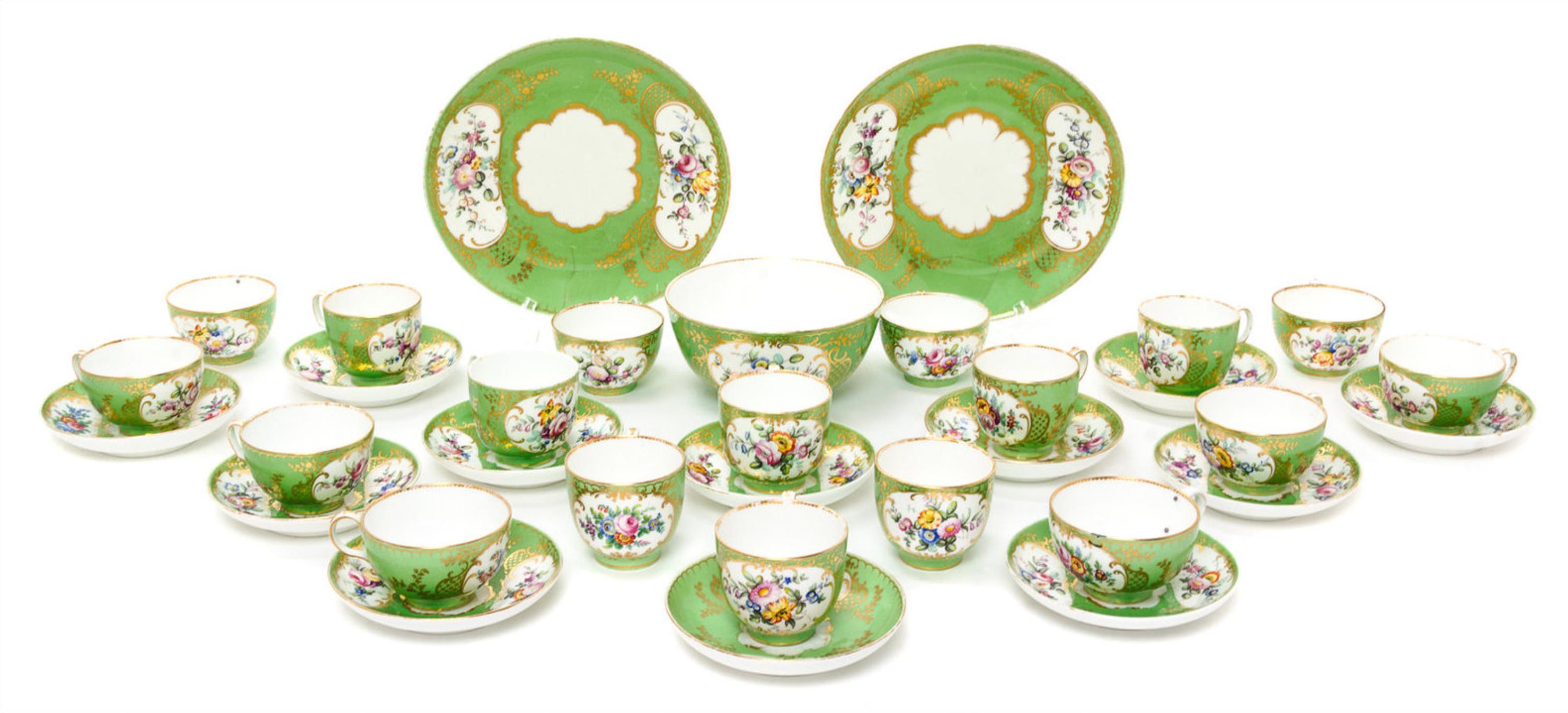 An English Porcelain Tea Service