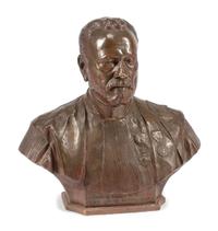 A Continental Patinated Bronze Bust Height 22 inches. — 19TH CENTURY