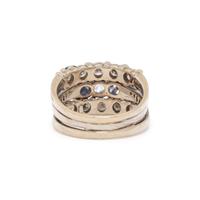DIAMOND AND SAPPHIRE RING