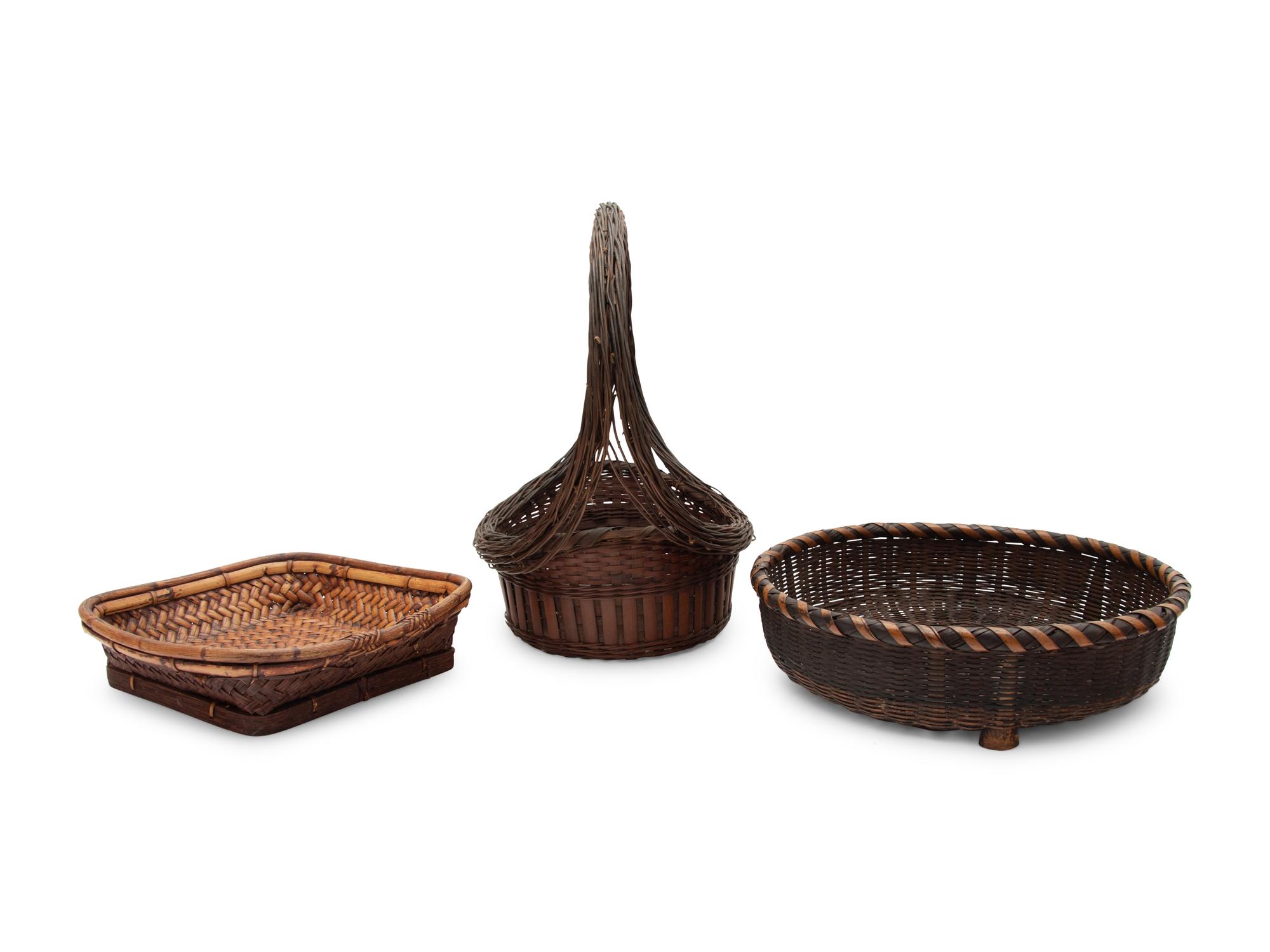 Three Japanese Baskets