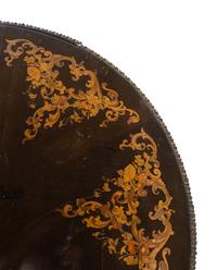 A Napoleon III Style Marquetry and Gilt Metal Mounted Gueridon