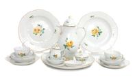A Meissen Porcelain Dessert Service Height of first 10 inches.