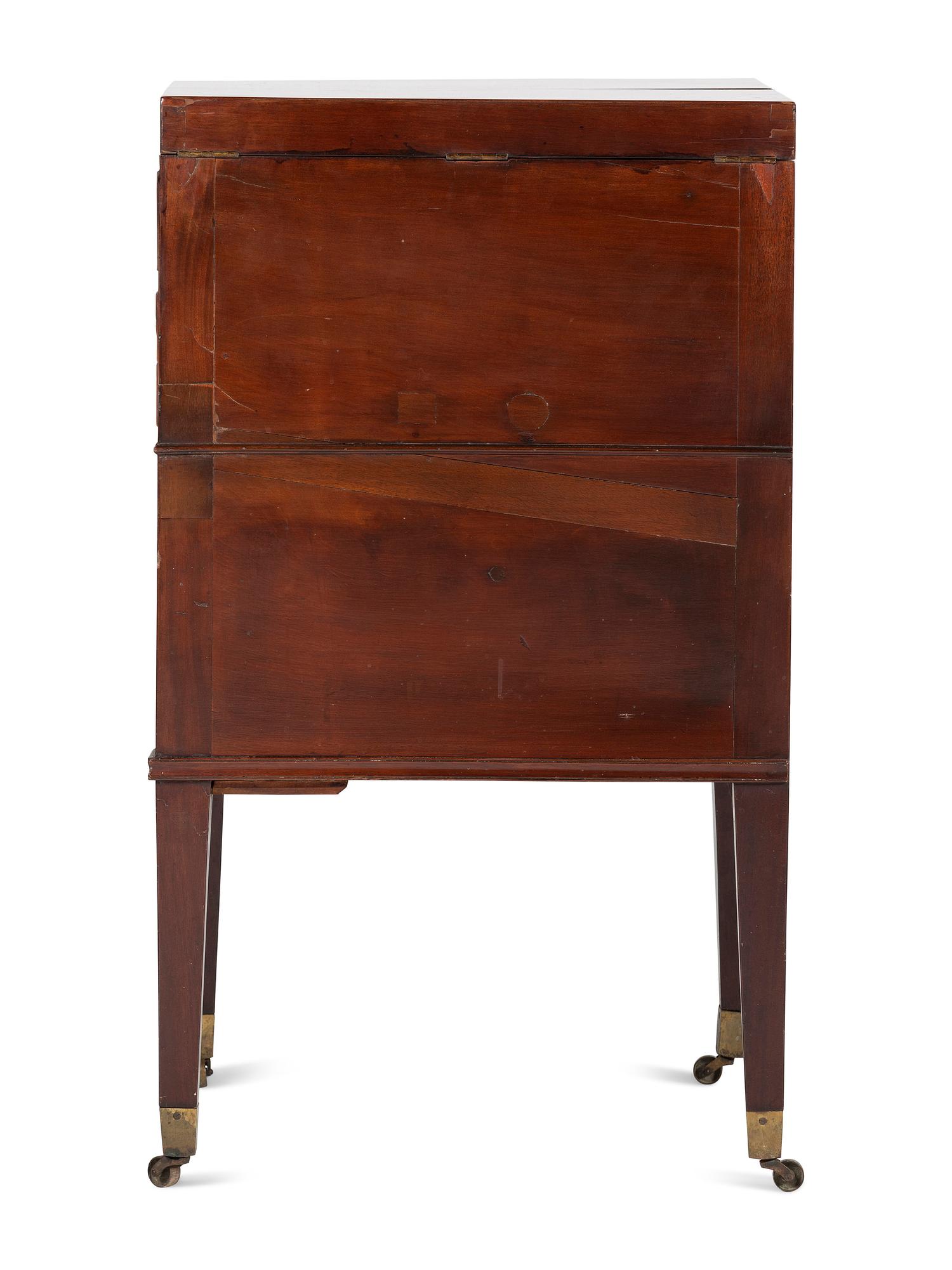 An George III Mahogany 'Harlequin' Dressing and Writing Table