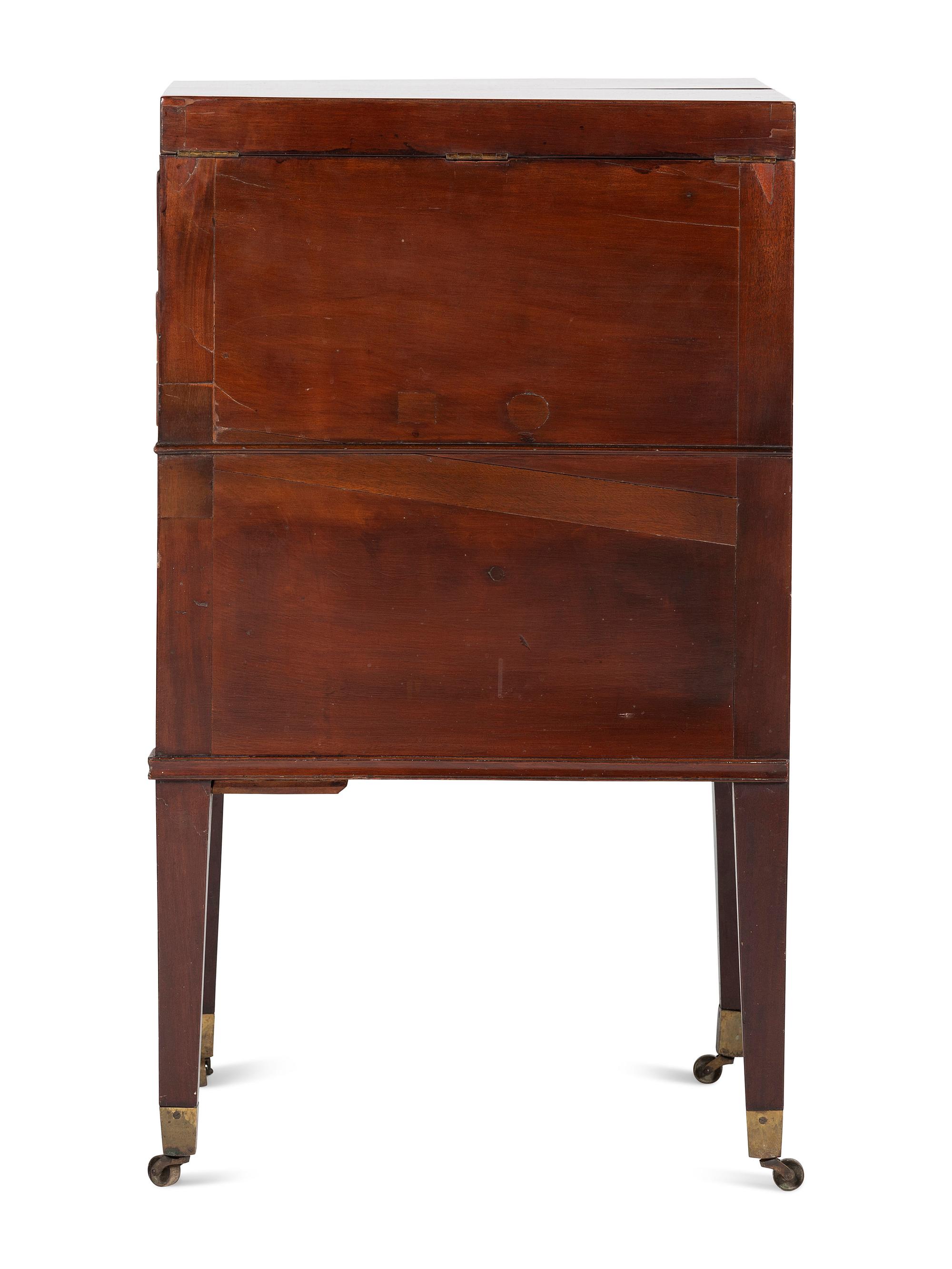 An George III Mahogany 'Harlequin' Dressing and Writing Table