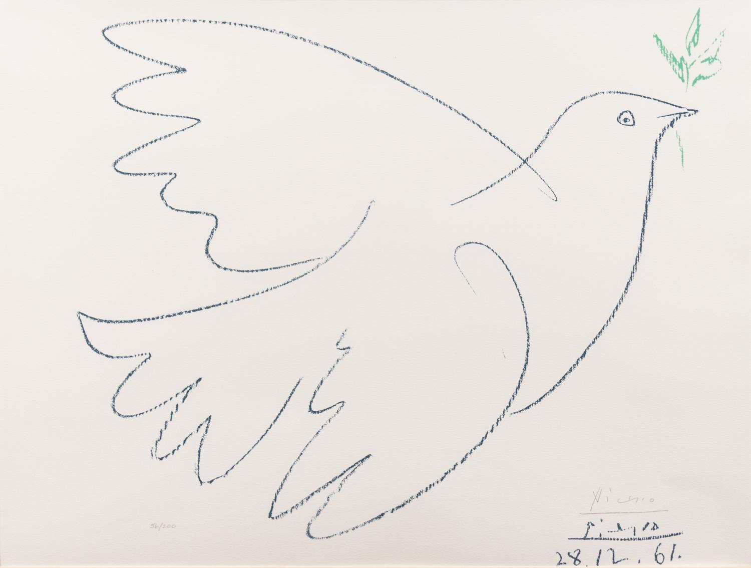 Pablo Picasso, (Spanish, 1881–1973), Colombe volant, 1961