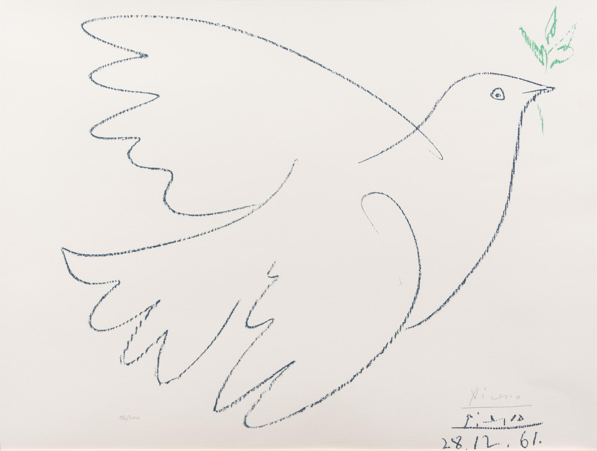 Pablo Picasso, (Spanish, 1881–1973), Colombe volant, 1961