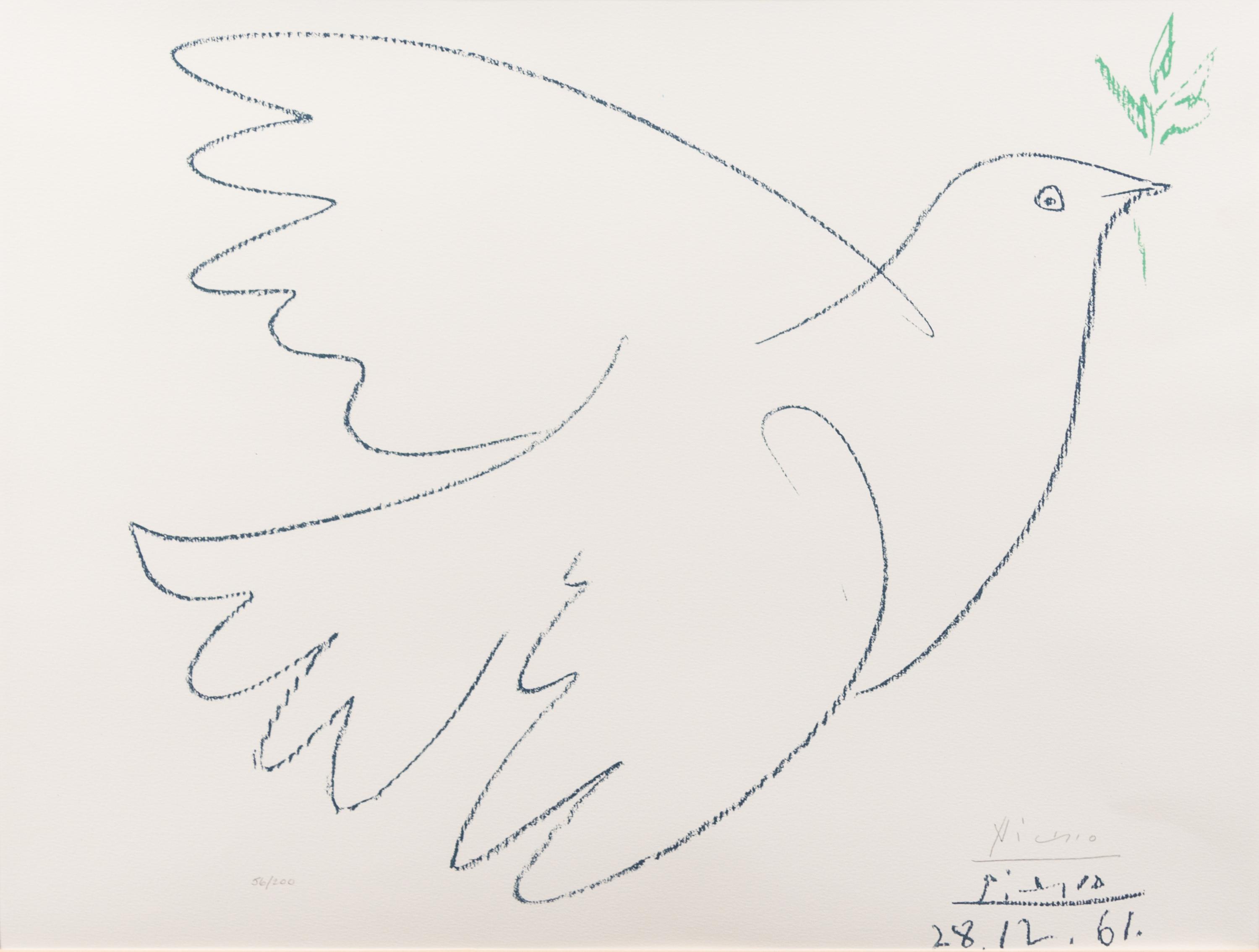 Pablo Picasso, (Spanish, 1881–1973), Colombe volant, 1961