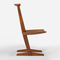 George Nakashima (American, 1905-1990) Set of Four "Conoid" Dining Chairs, New Hope, Pennsylvania, 1982
