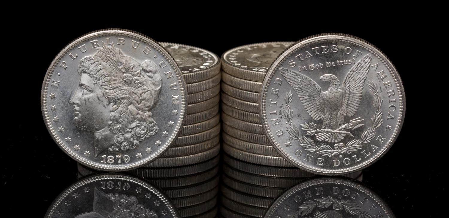 A Group of Twenty United States 1879-S Morgan Silver Dollar Coins