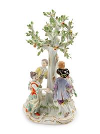 A Meissen Porcelain Figural Group