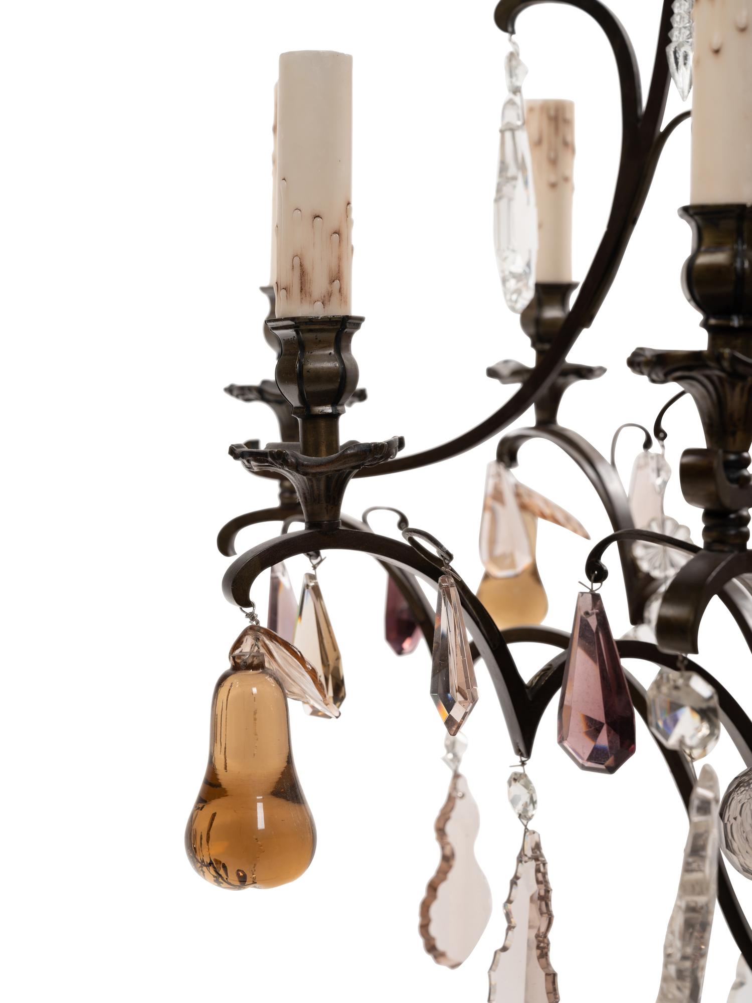 A French Gilt Bronze and Cut Glass Sixteen-Light Chandelier