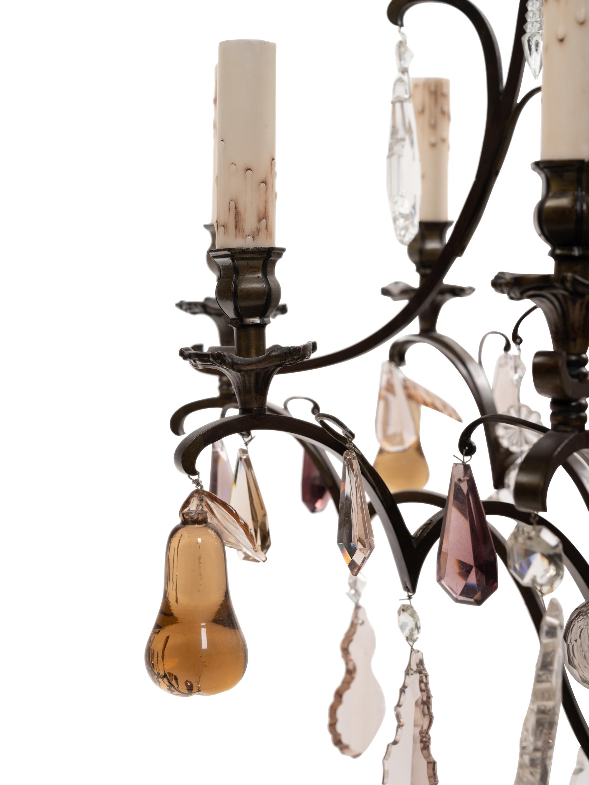 A French Gilt Bronze and Cut Glass Sixteen-Light Chandelier