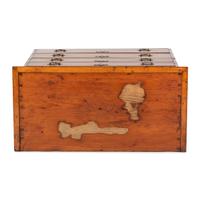 A Queen Anne Cherrywood Chest on Pad Foot Stand