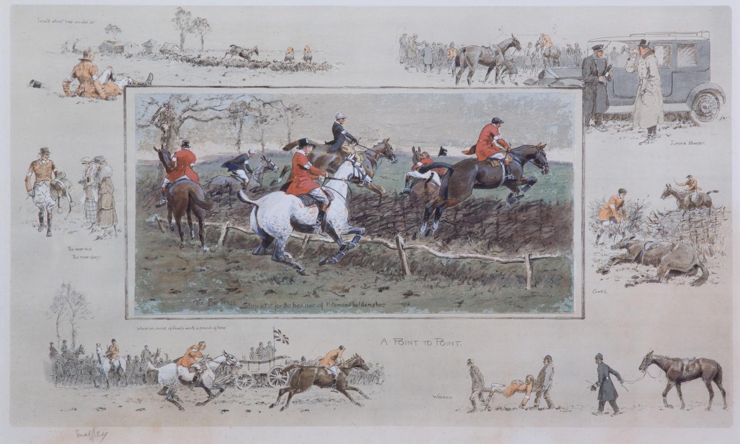 Charles Johnson Payne (Snaffles), (English, 1884-1967), A Point to Point
