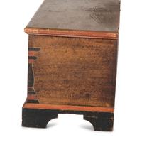 A Chippendale Grain and Polychrome Paint Decorated Pine Blanket Chest