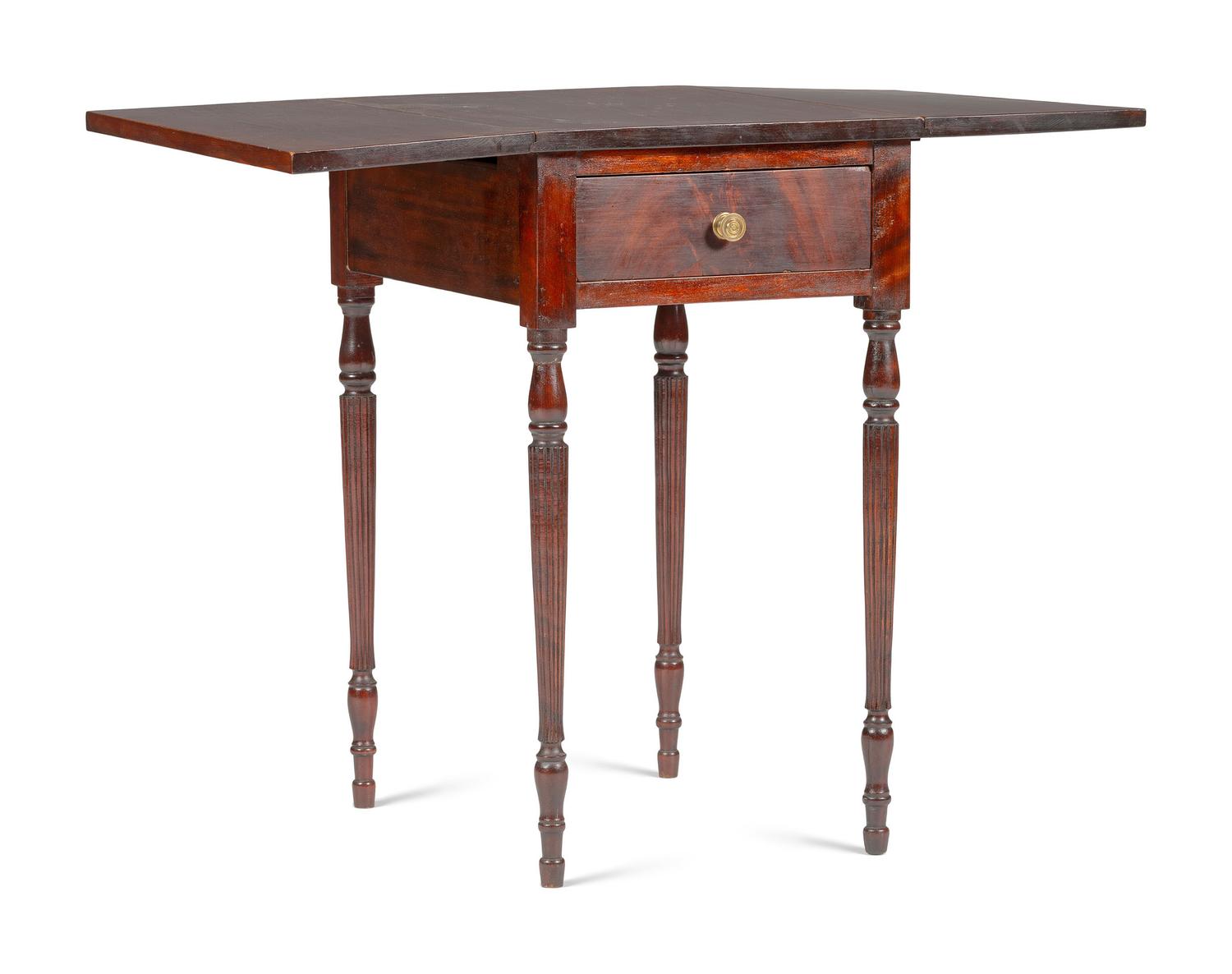 A Painted Pine One-Drawer Stand