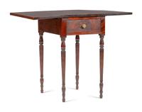 A Painted Pine One-Drawer Stand