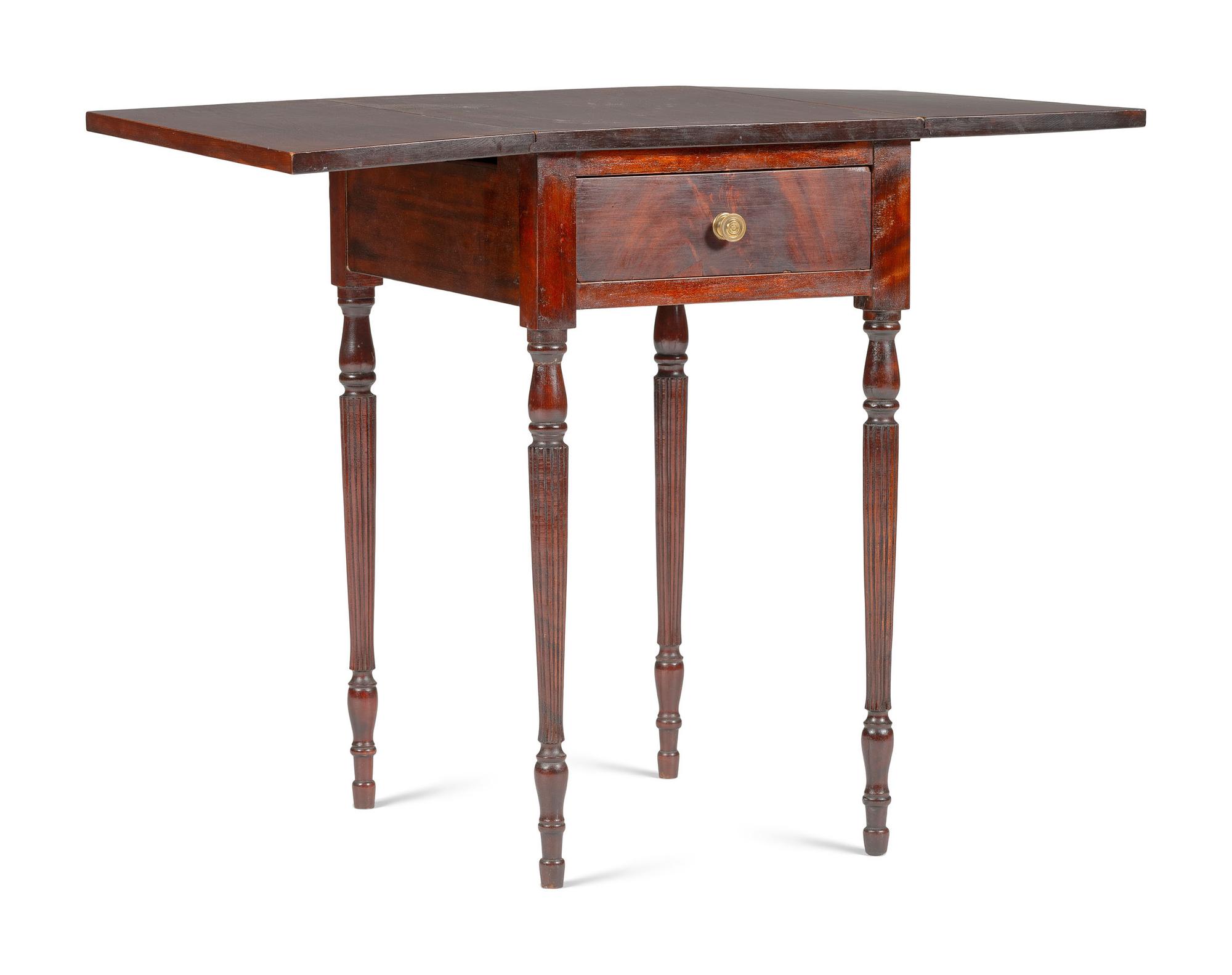 A Painted Pine One-Drawer Stand