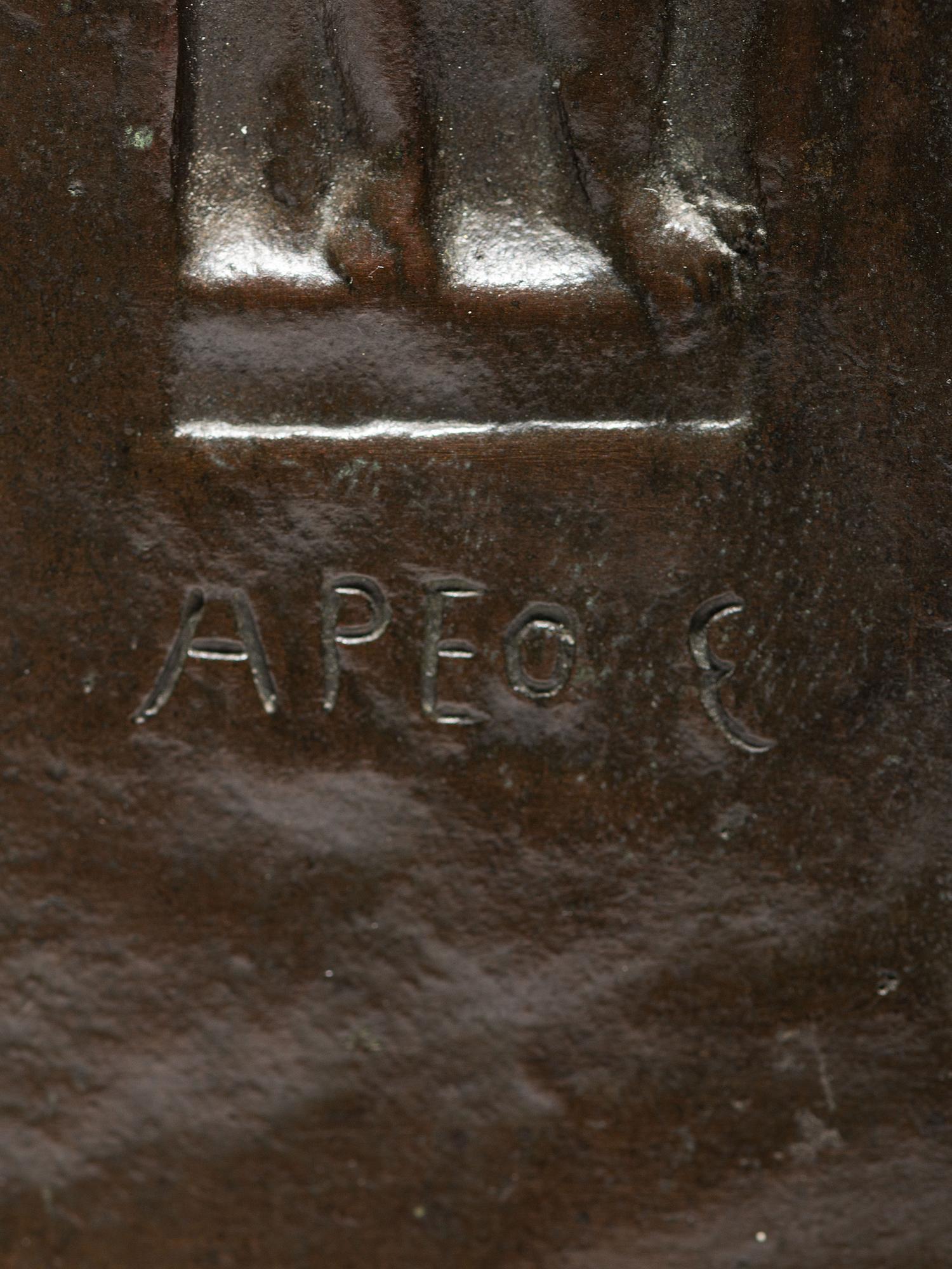 'Ares' Silver Seal with Pedestal Base, c. 1900