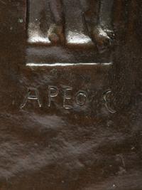 'Ares' Silver Seal with Pedestal Base, c. 1900