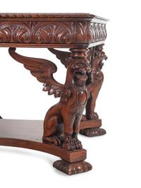 A Renaissance Revival Mahogany Library Table