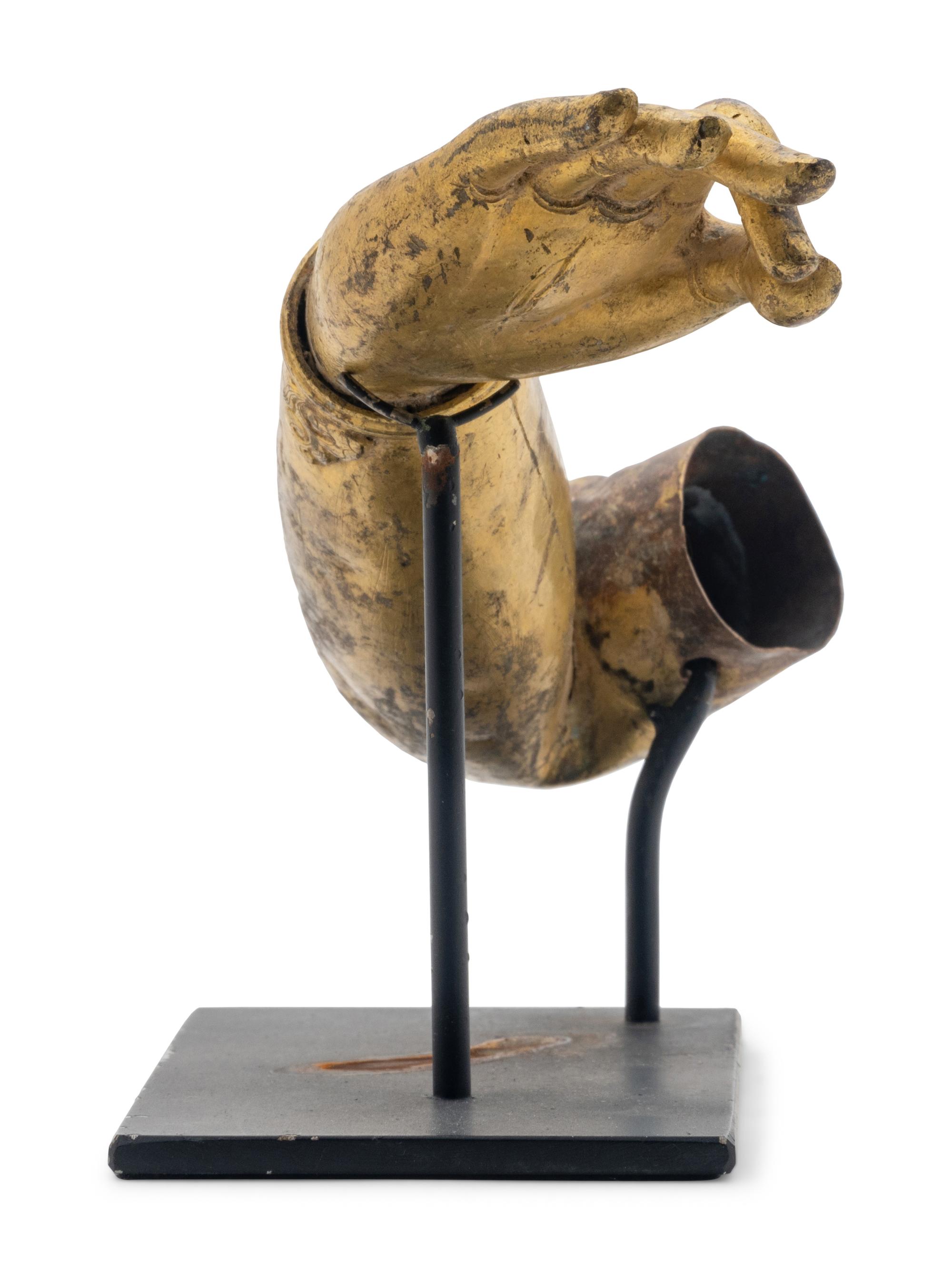 A Gilt Bronze Buddha's Right Arm