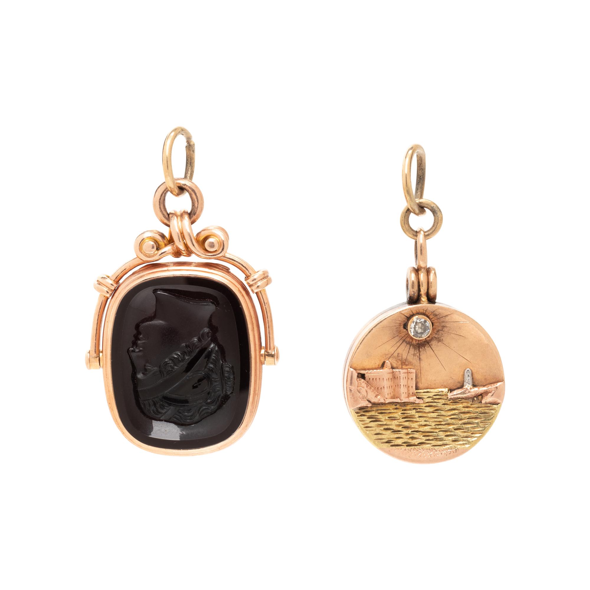COLLECTION OF LOCKET PENDANTS